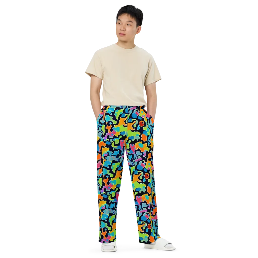 Prism Ooze on Wide-Leg Pants — Front