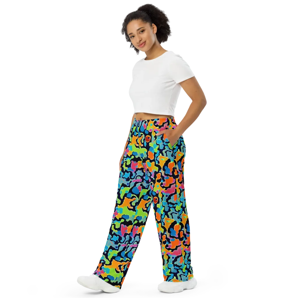 Prism Ooze on Wide-Leg Pants — Left Front