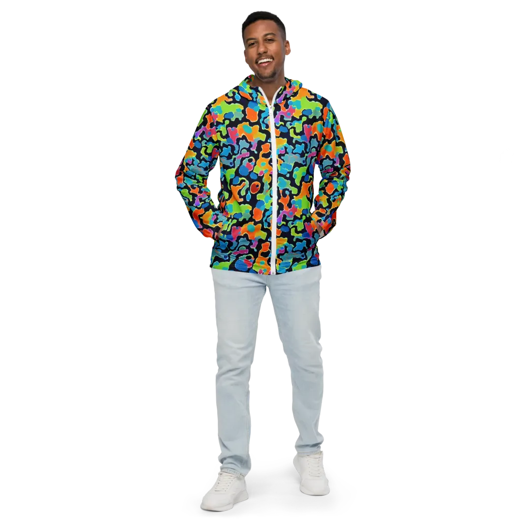 Prism Ooze on Men's Windbreaker — Front