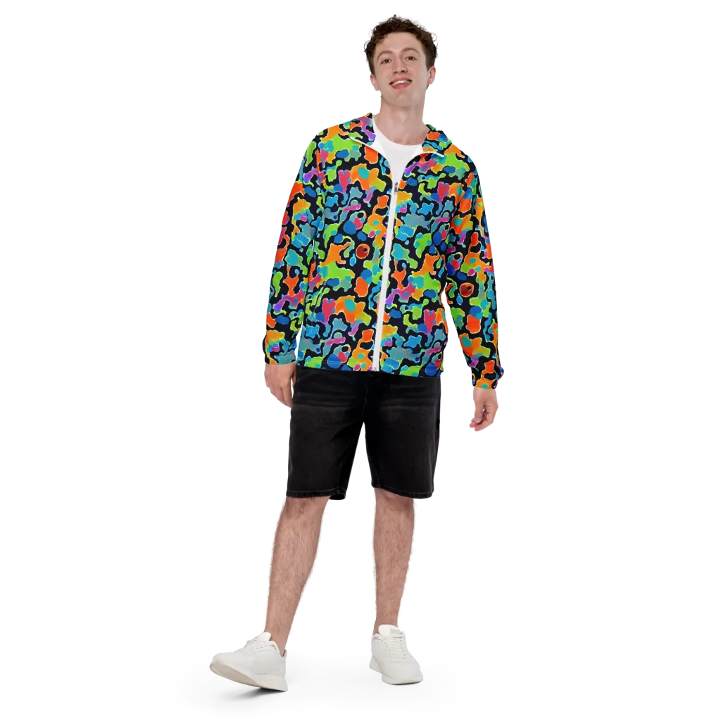 Prism Ooze on Men's Windbreaker — Front
