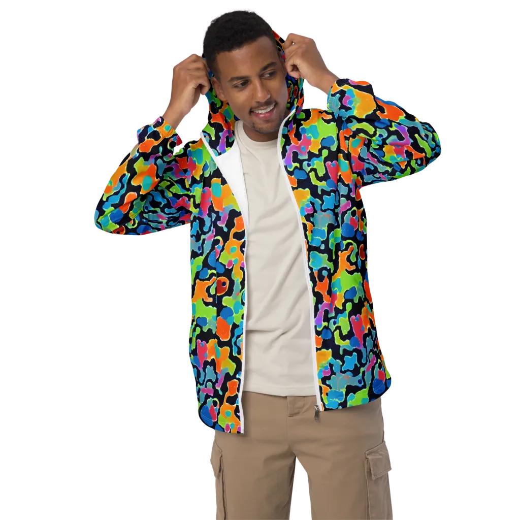 Prism Ooze on Men's Windbreaker — Front