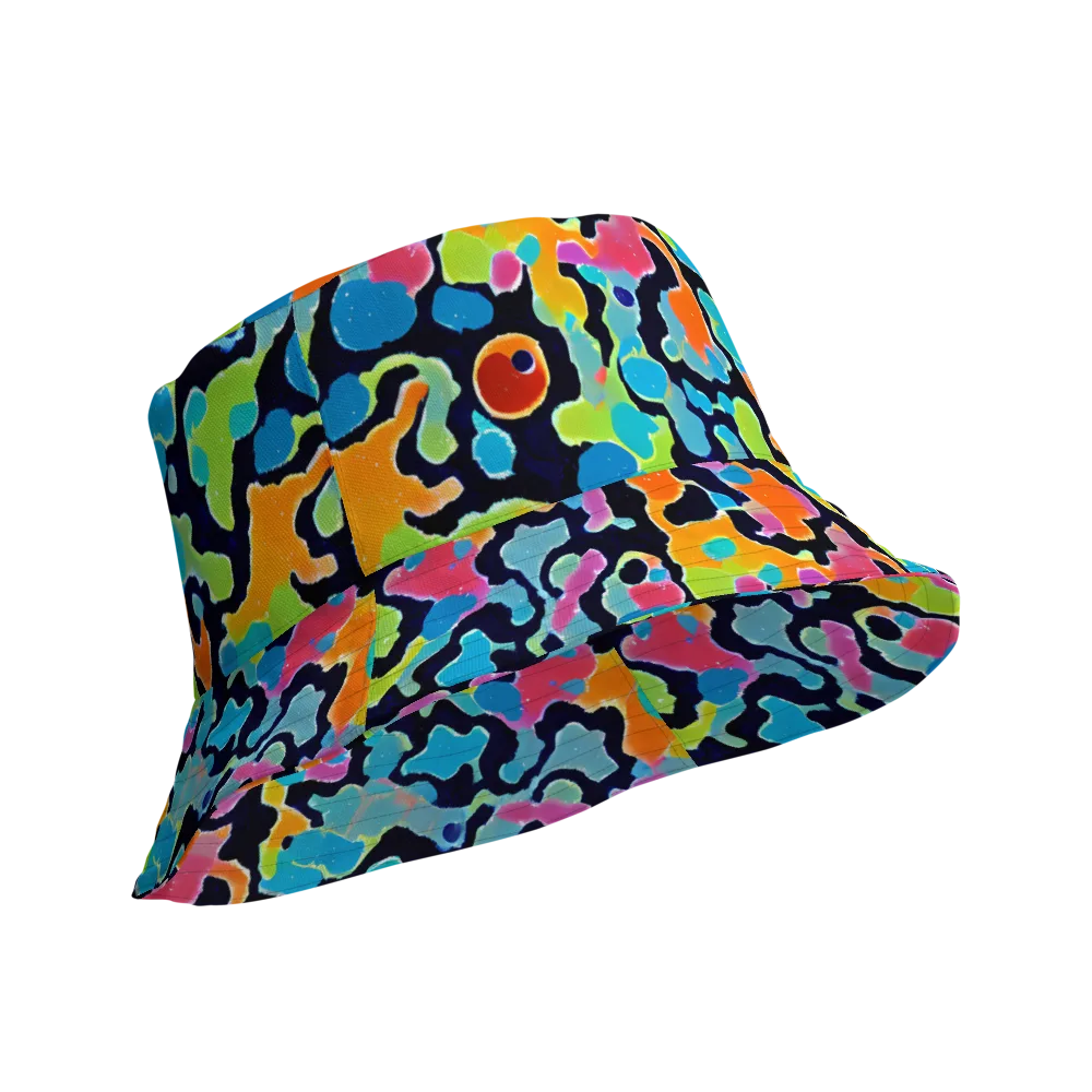 Prism Ooze on Reversible Bucket Hat — Product details Outside