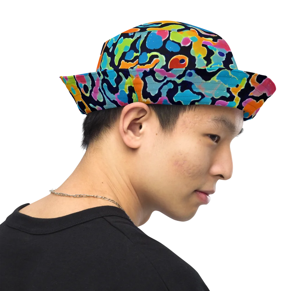 Prism Ooze on Reversible Bucket Hat — Right Outside