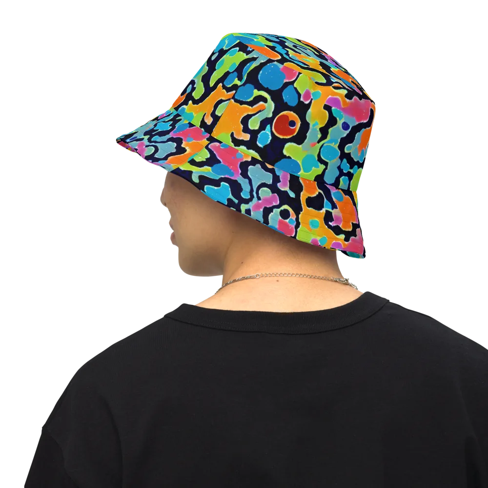 Prism Ooze on Reversible Bucket Hat — Back Inside