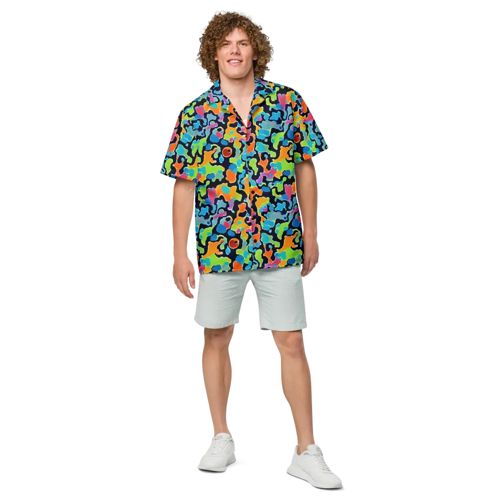 Prism Ooze on Button Shirt — Front