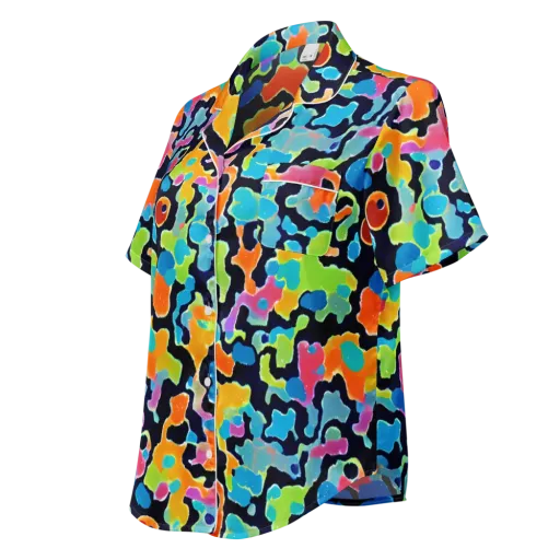 Prism Ooze on a Women's Short Sleeve Pajama Top