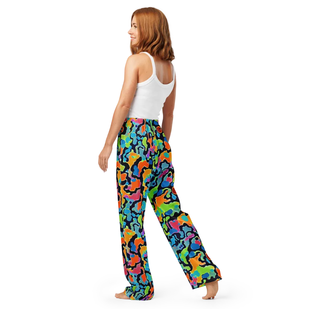 Prism Ooze on Women's Pajama Pants — Back