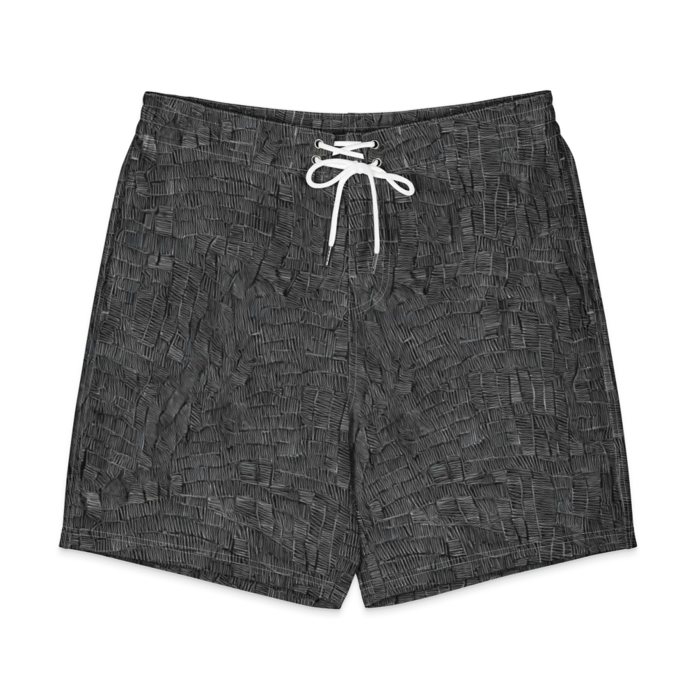 Noir Weave on Men's Board Shorts — Front