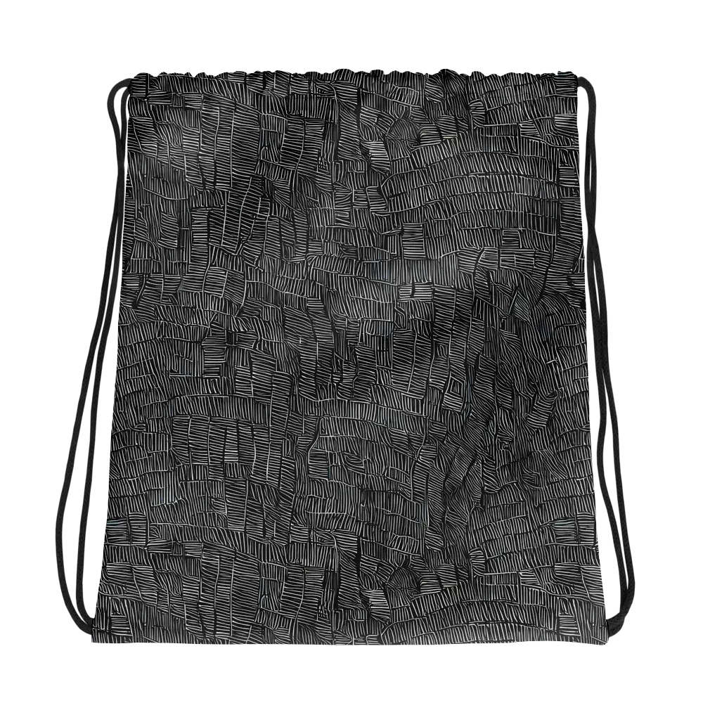 Noir Weave on Drawstring Bag — Photo