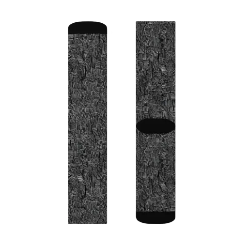Noir Weave on a Socks