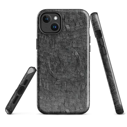 Noir Weave on a MagSafe Tough Case for iPhone®