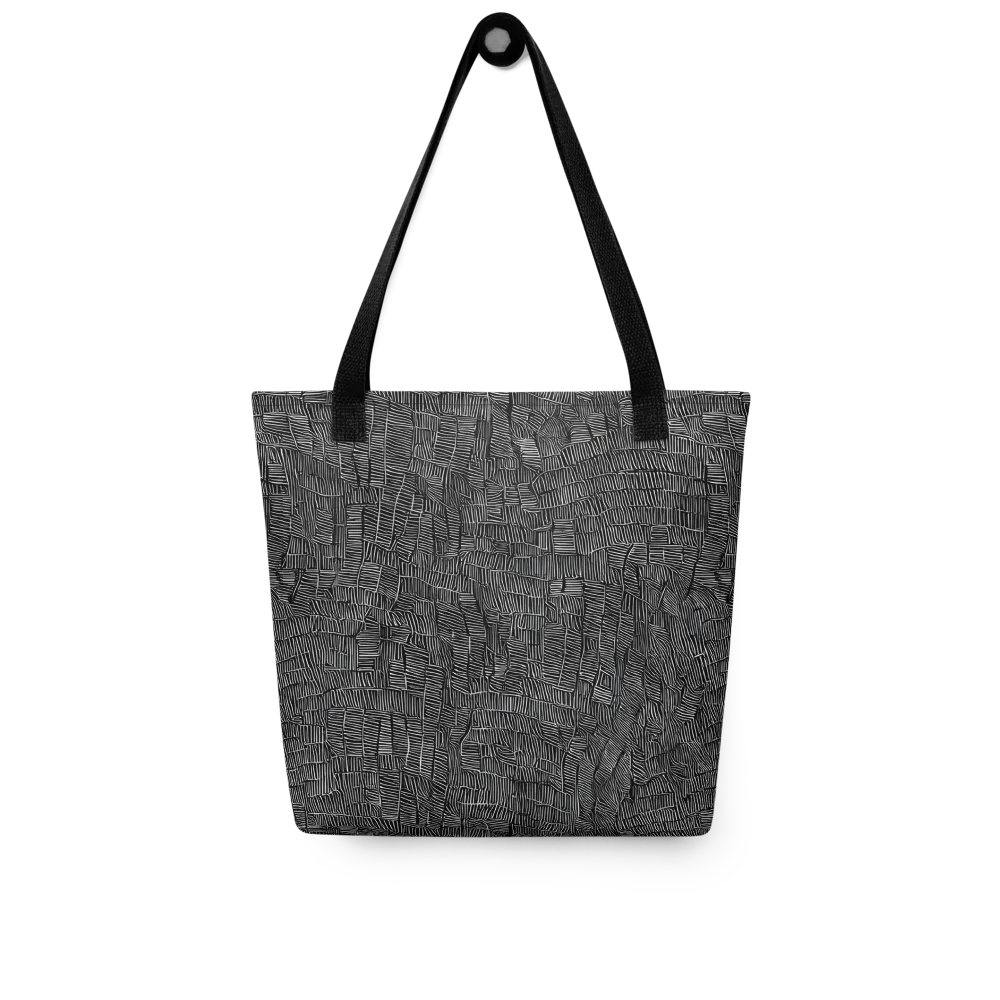 Noir Weave on Tote Bag — Front