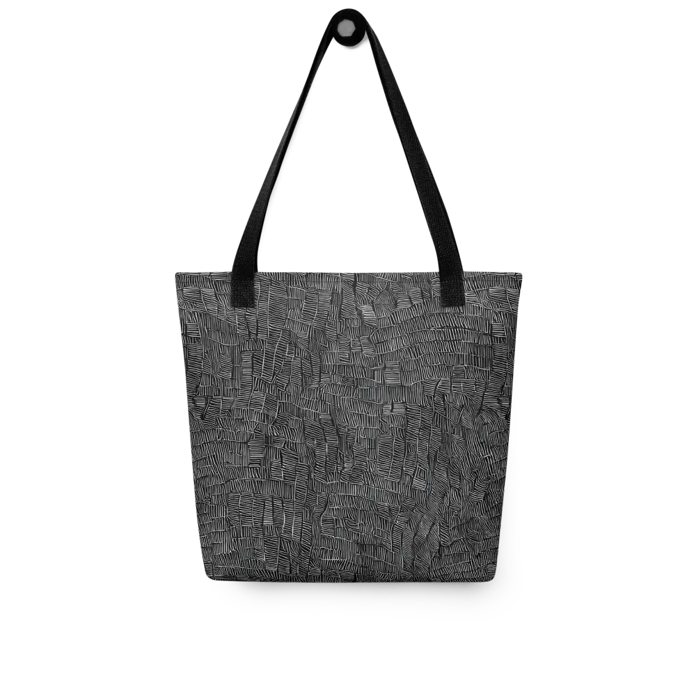 Noir Weave on Tote Bag — Front