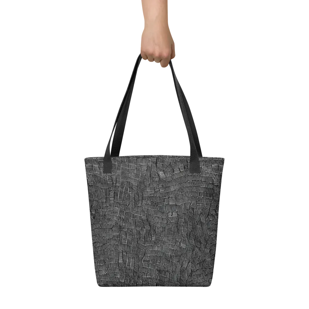 Noir Weave on Tote Bag — Front