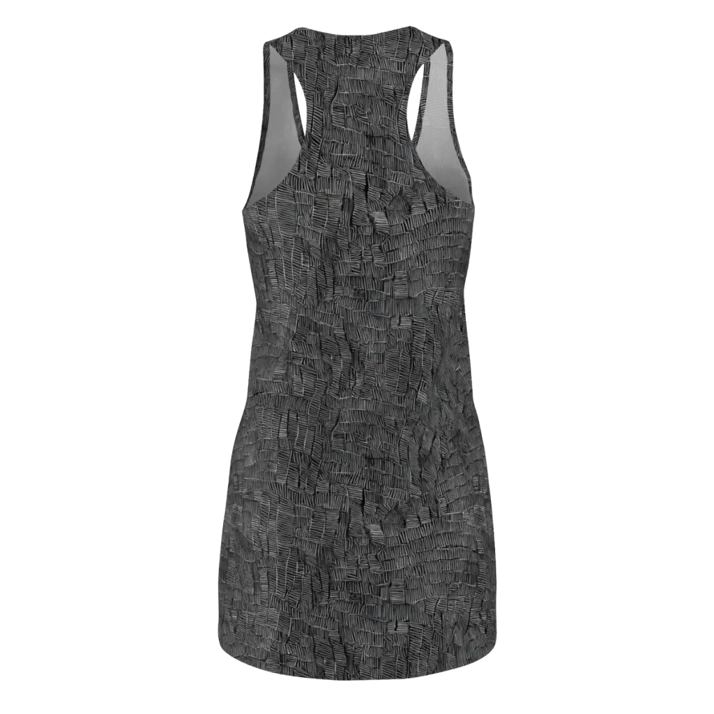 Noir Weave on Racerback Dress — Back