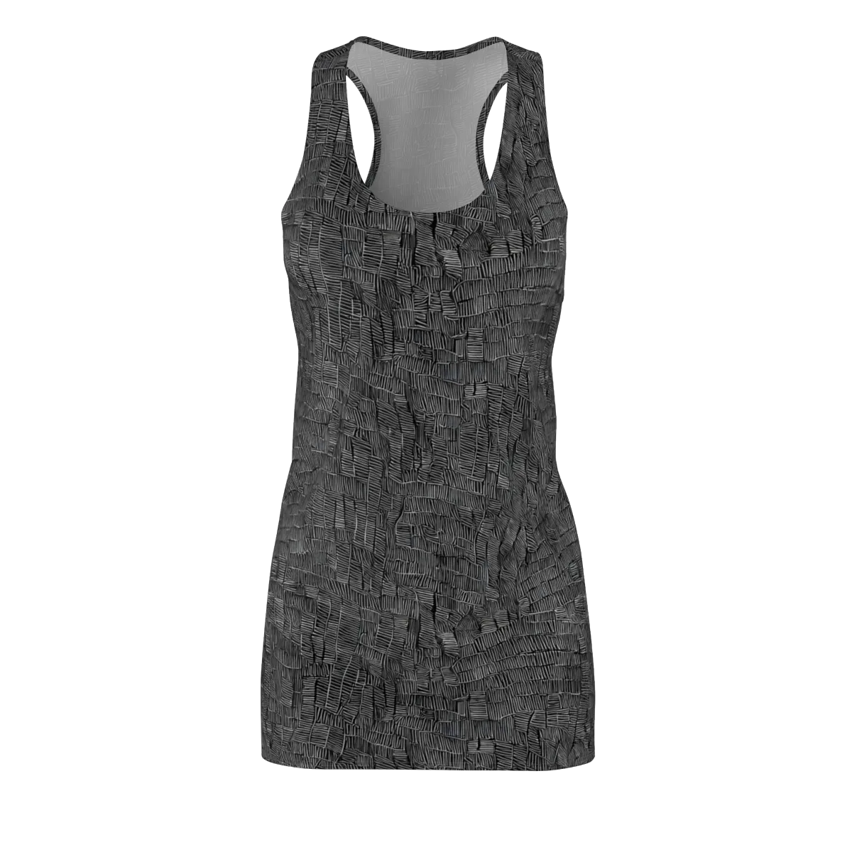 Noir Weave on Racerback Dress — Front
