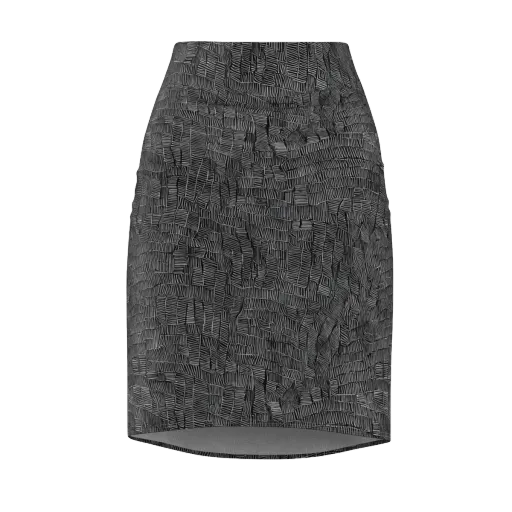 Noir Weave on a Pencil Skirt