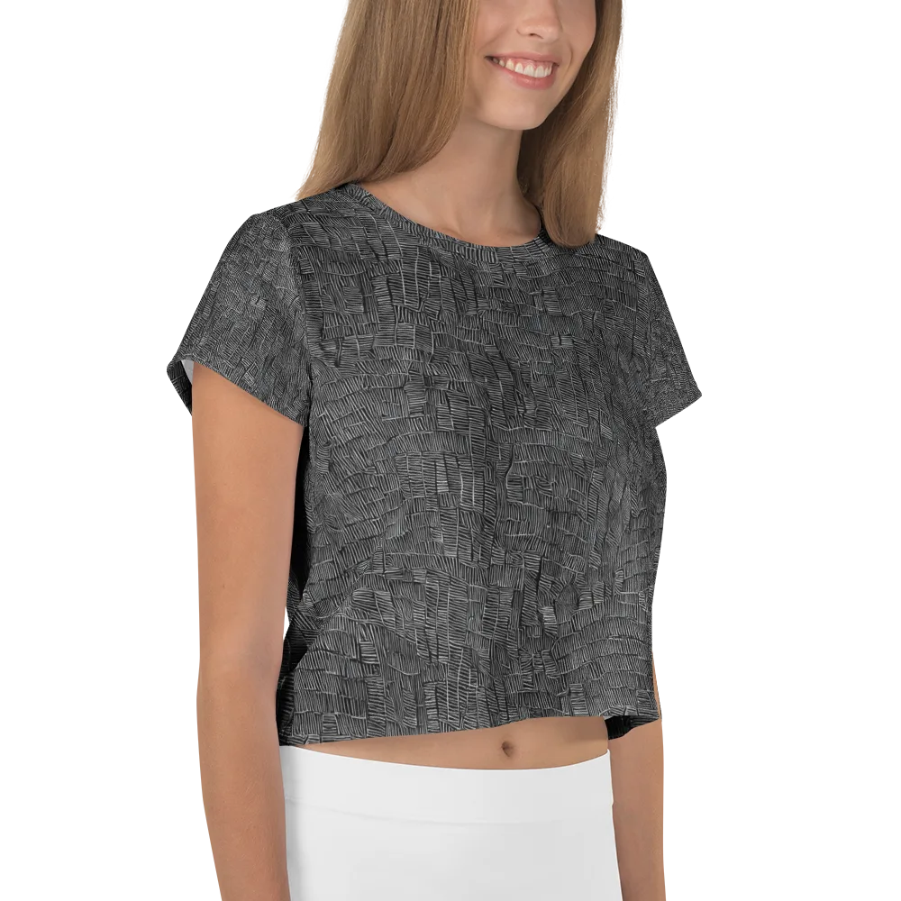 Noir Weave on Crop Tee — Right