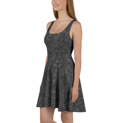 Noir Weave on a Skater Dress