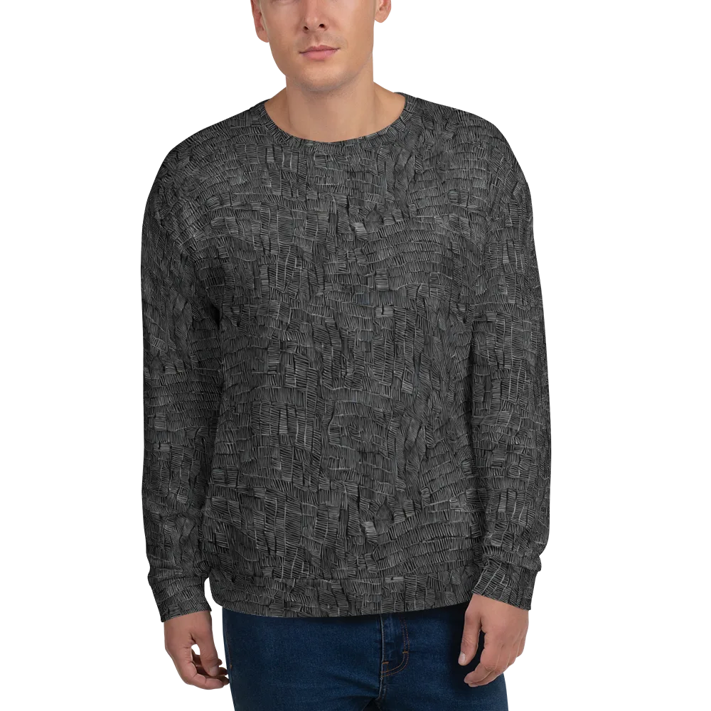 Noir Weave on Sweatshirt — Front