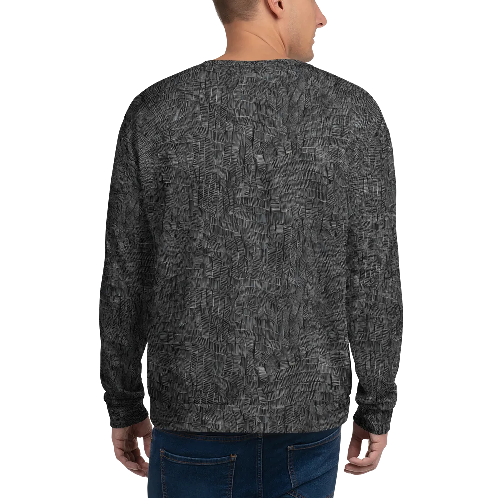 Noir Weave on Sweatshirt — Back