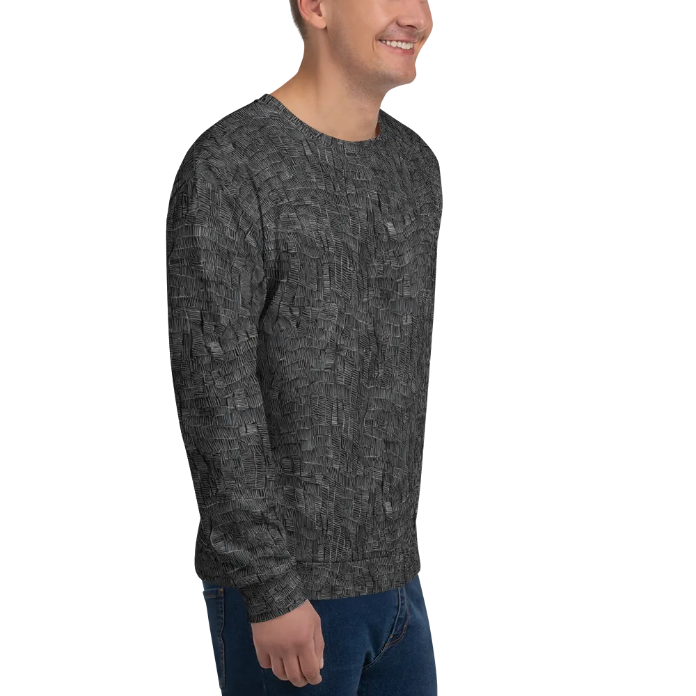 Noir Weave on Sweatshirt — Right Front