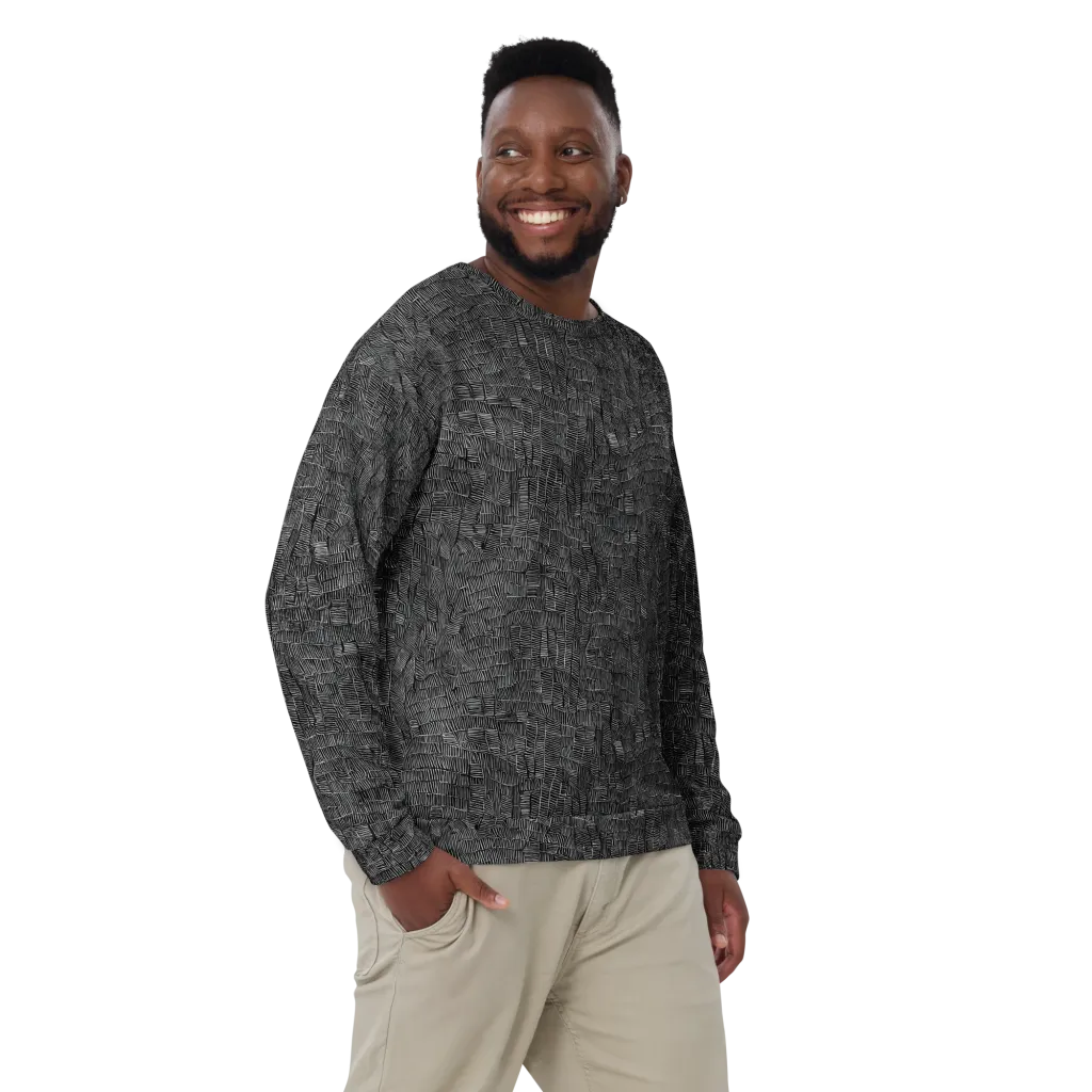 Noir Weave on Sweatshirt — Front