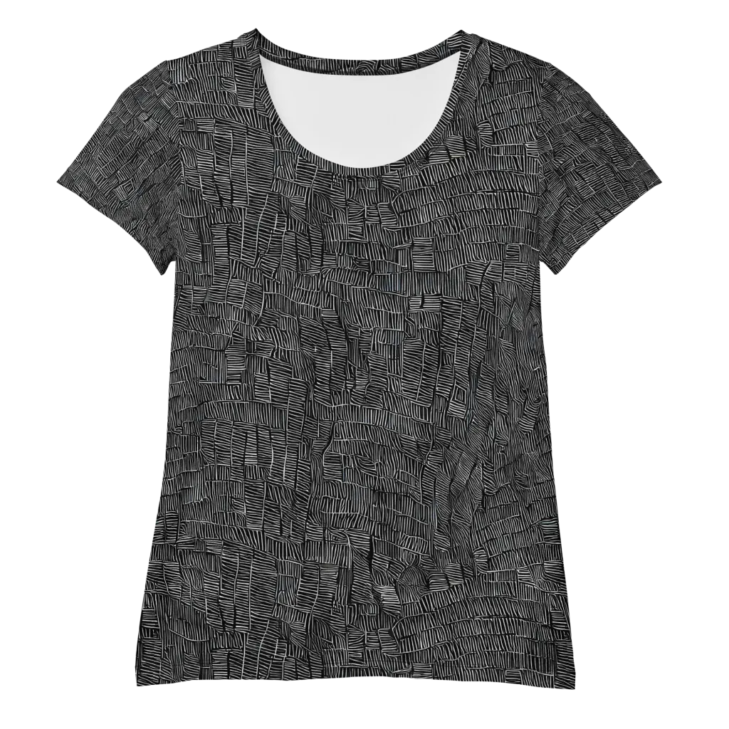Noir Weave on Women's Athletic T-Shirt — Front