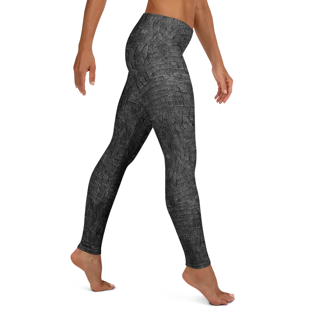 Noir Weave on Leggings — Right