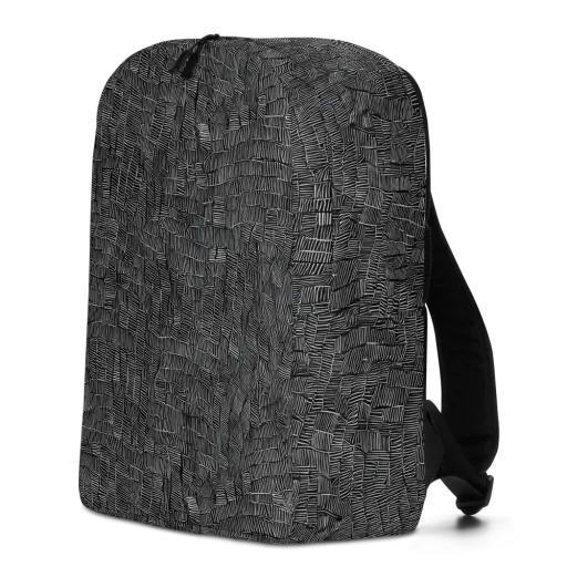 Noir Weave on a Minimalist Backpack