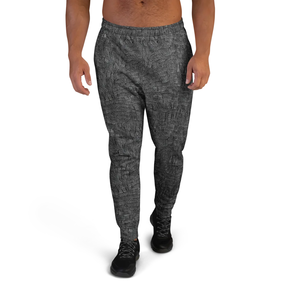 Noir Weave on Men's Joggers — Front