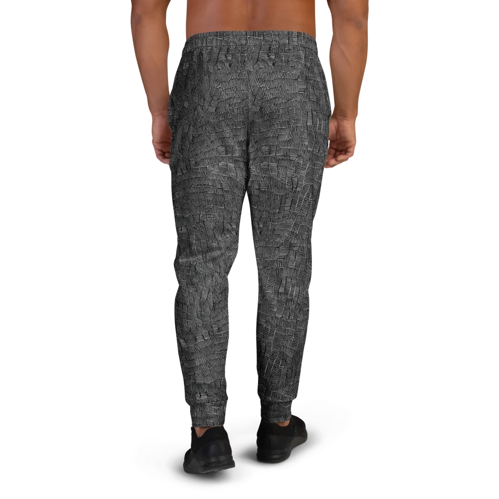 Noir Weave on Men's Joggers — Back