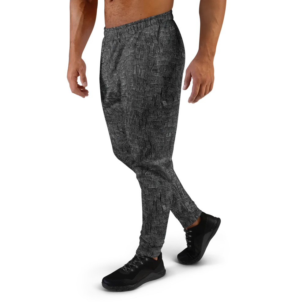 Noir Weave on Men's Joggers — Left