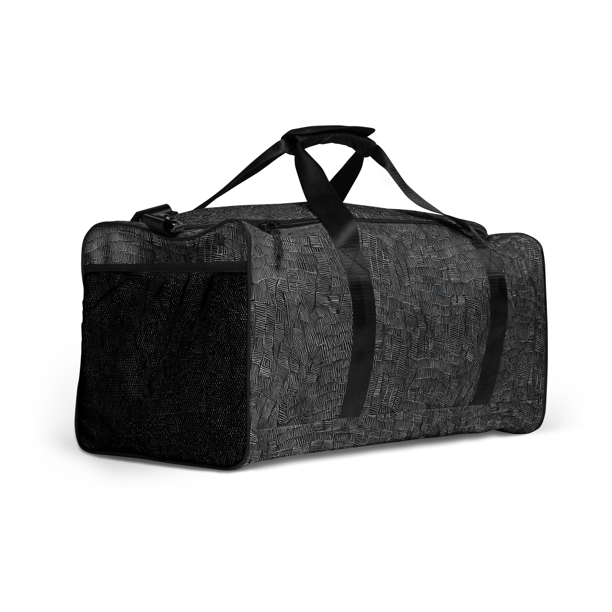 Noir Weave on Duffle Bag — Right Front