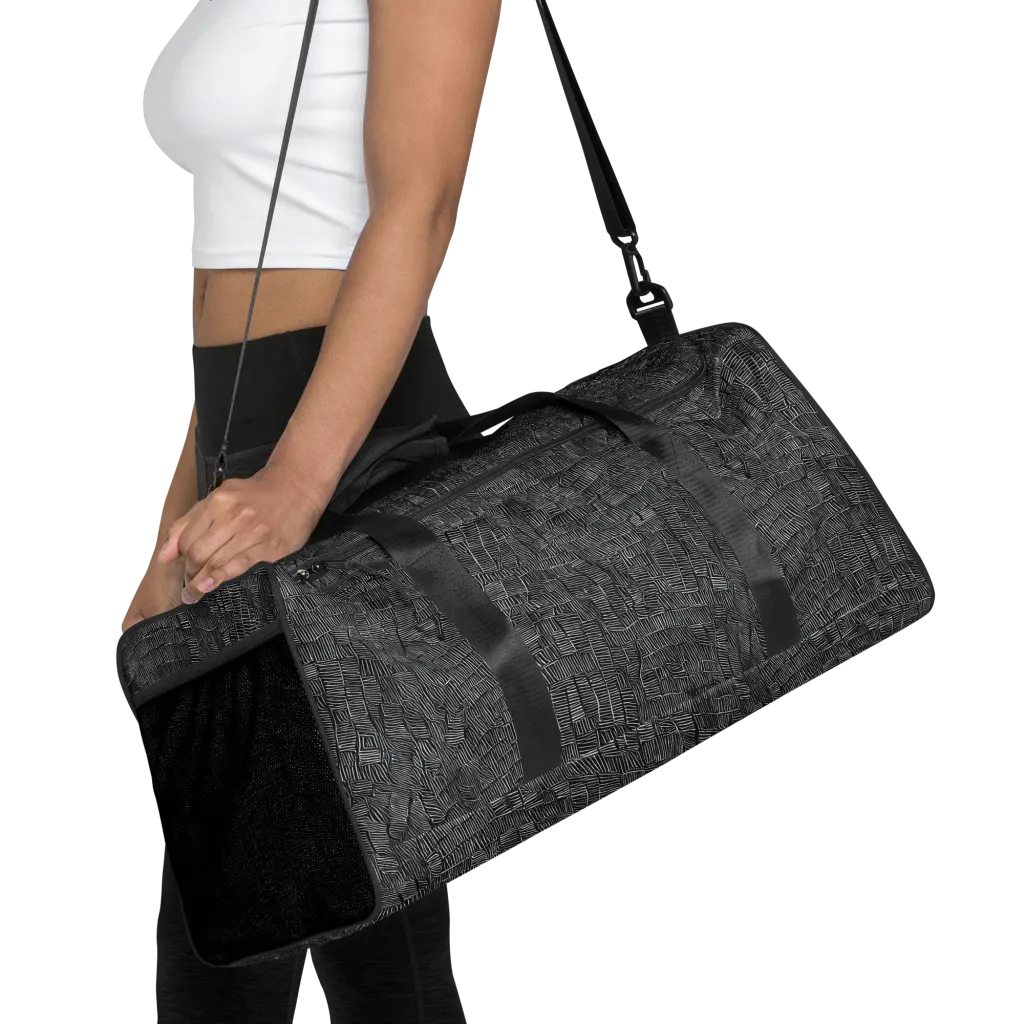 Noir Weave on Duffle Bag — Front