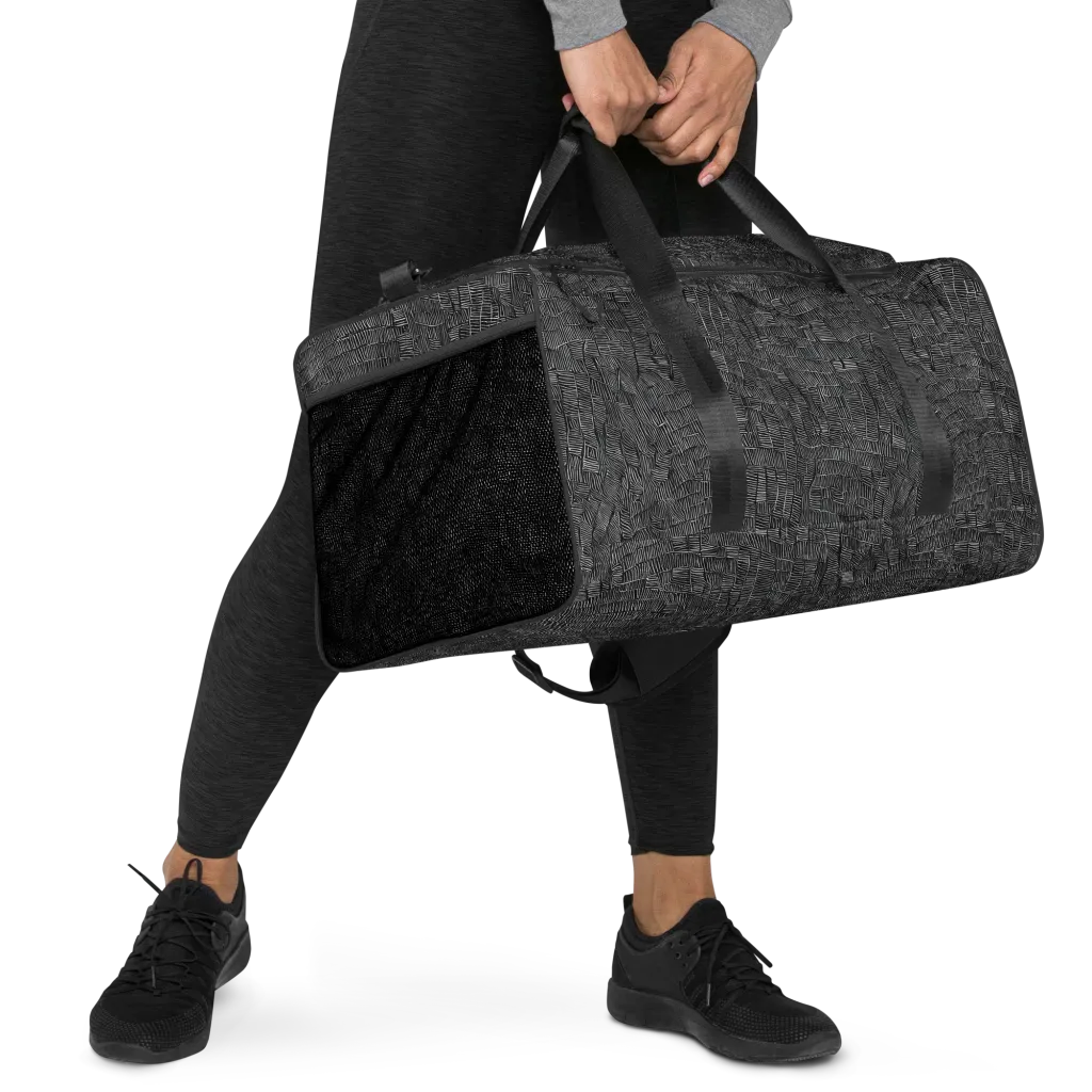 Noir Weave on Duffle Bag — Right Front