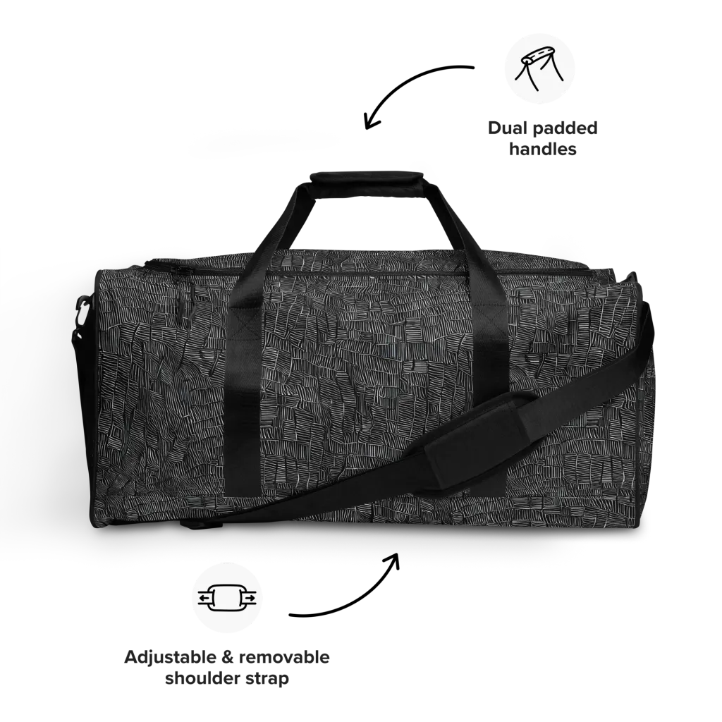 Noir Weave on Duffle Bag — Front
