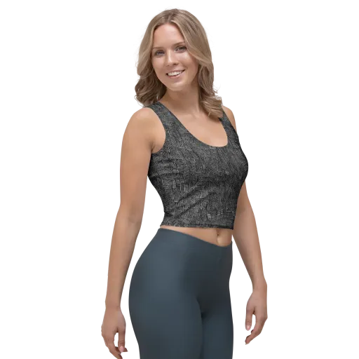 Noir Weave on a Crop Top