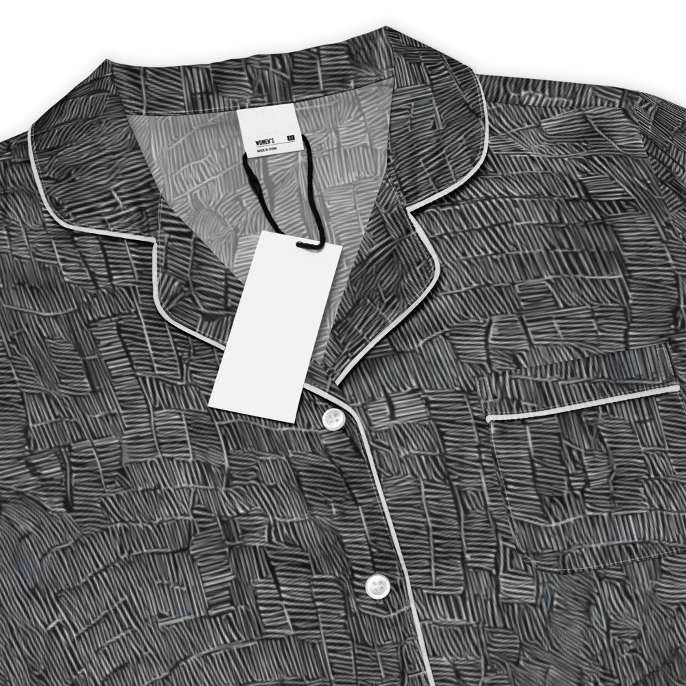 Noir Weave on Women's Short Sleeve Pajama Top — Product details