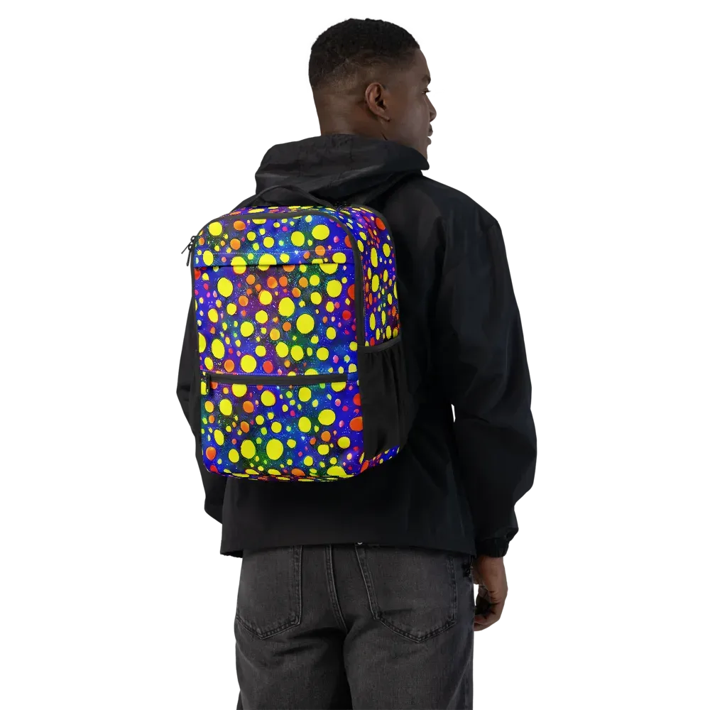 Ultraviolet Bubbles on Utility Backpack — Back