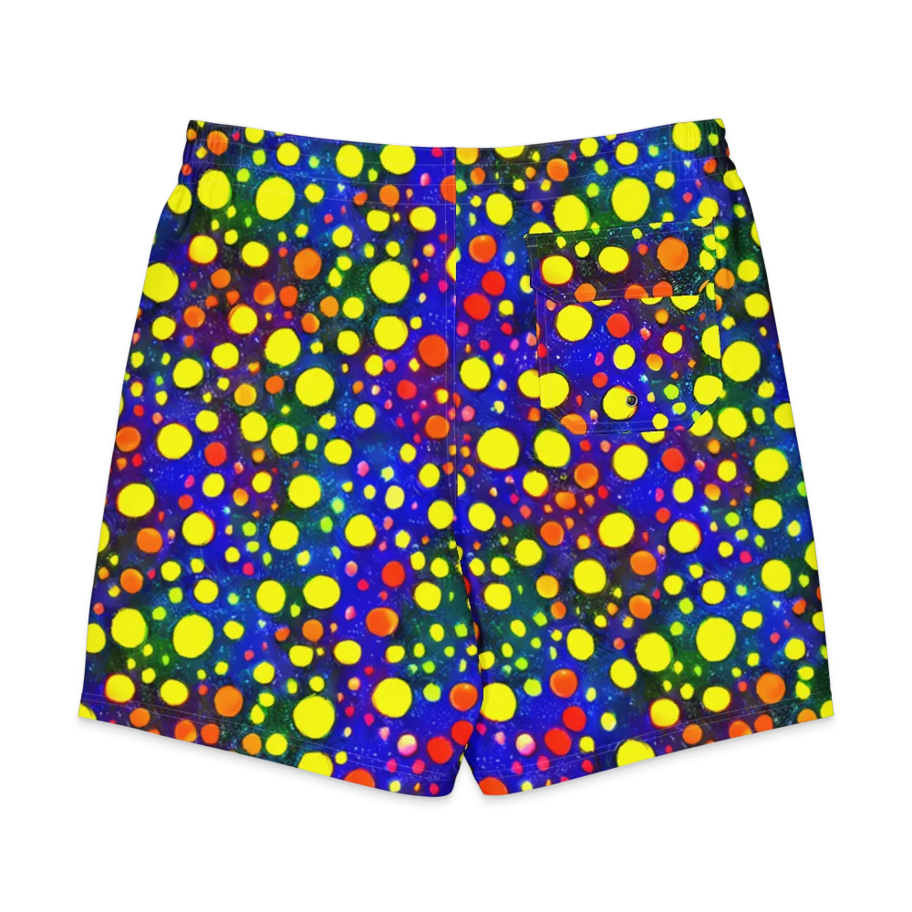 Ultraviolet Bubbles on Men's Board Shorts — Back