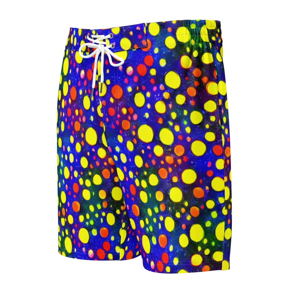 Ultraviolet Bubbles on Men's Board Shorts — Front