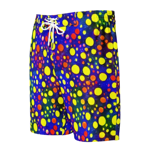 Ultraviolet Bubbles on a Men's Board Shorts
