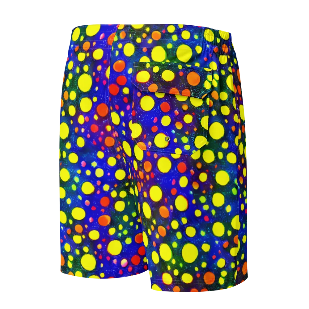 Ultraviolet Bubbles on Men's Board Shorts — Back