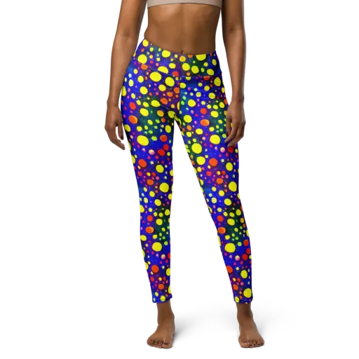 Ultraviolet Bubbles on a Yoga Leggings