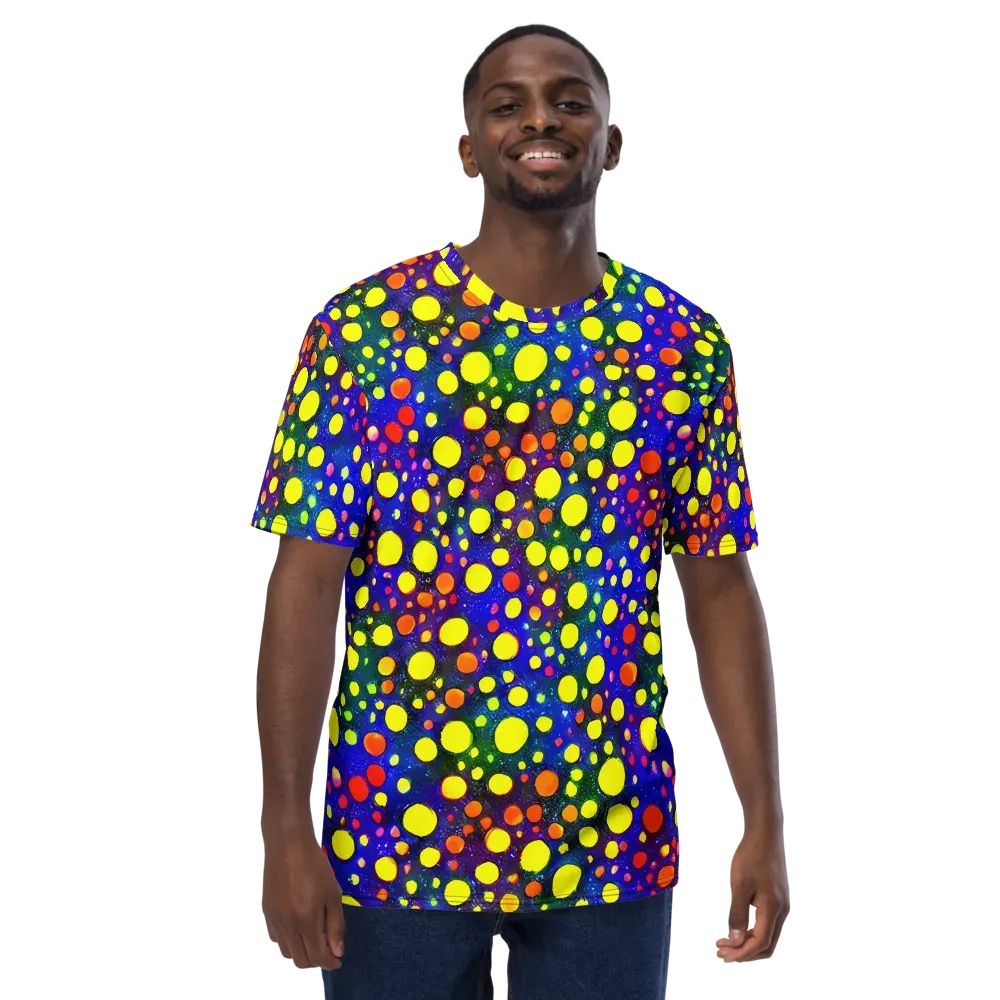 Ultraviolet Bubbles on Men's Crew Neck T-Shirt — Front