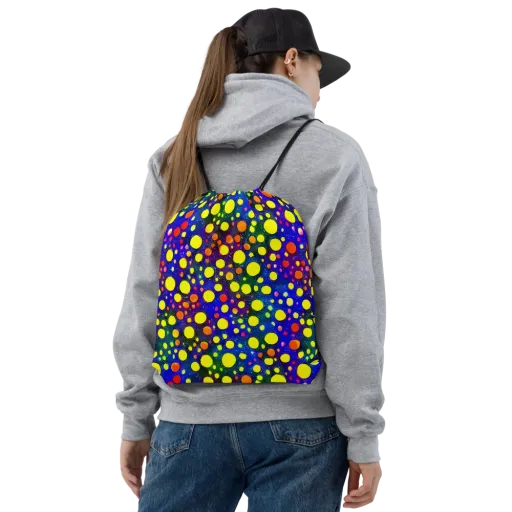 Ultraviolet Bubbles on a Drawstring Bag