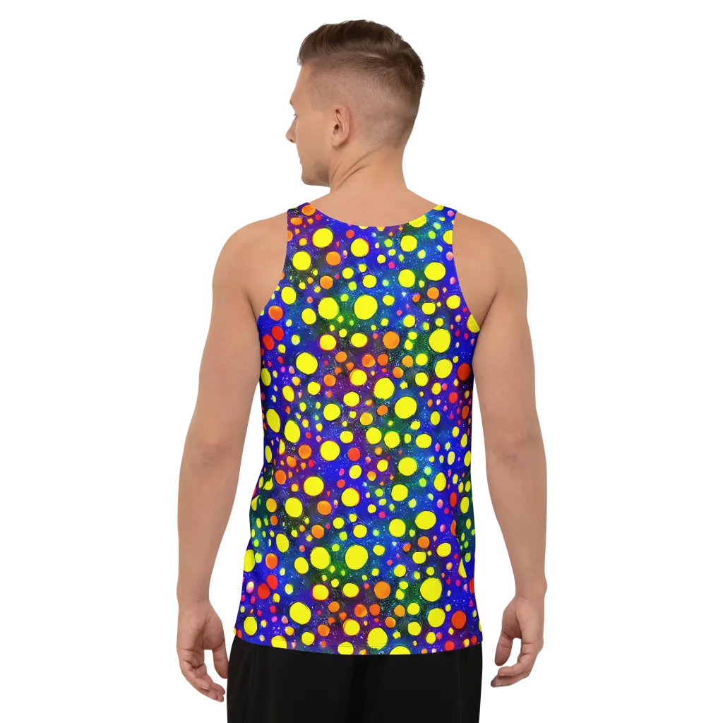 Ultraviolet Bubbles on Men's Tank Top — Back