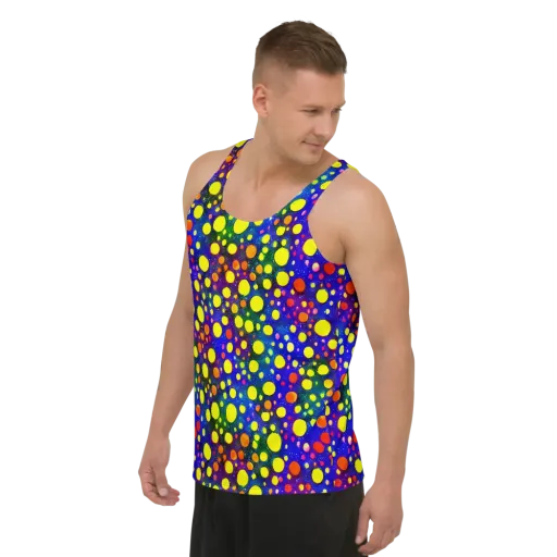 Ultraviolet Bubbles on a Men's Tank Top