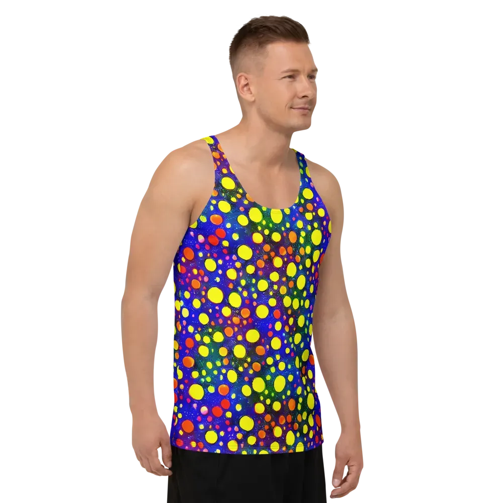 Ultraviolet Bubbles on Men's Tank Top — Right Front